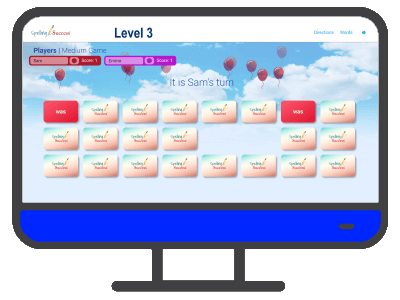 Level 3 – Sight Word Matching Game – Spelling Success