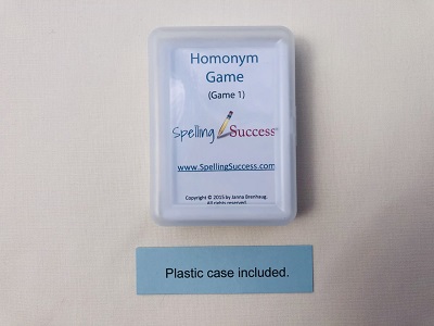 Homonym Game in plastic case