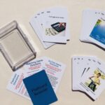 White cards with pictures of objects on them.