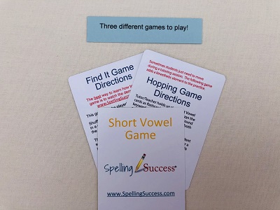 Level 2 Short Vowel Game with different ways to play the game