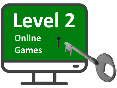 Level 2 Access Key. (One-time fee to unlock all the games in this level.)  Click here to see games.