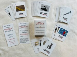 Level 3 Unit Game for Dyslexic Students with Spelling Success logo on the front of the tuck box.